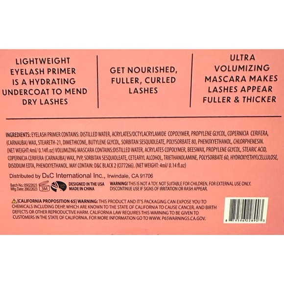 NIB, Lash Amplifier Prime & Define Your Lashes, Black Mascara, EyeLash Curler - Picture 5 of 7